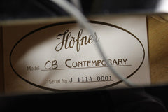 Hofner H500/1-CT Contemporary Series Violin Bass Guitar Black