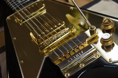 2002 Gibson Custom Shop Lenny Kravitz Signature 1967 Flying V Black Sparkle