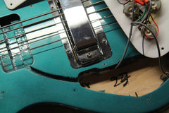 1994 Left Handed Rickenbacker 4003S/5 5-String Bass Turquoise ~Super Rare~