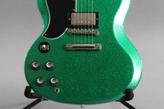 2008 Left Handed Gibson Custom Shop SG Custom Green Sparkle