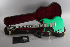 2008 Left Handed Gibson Custom Shop SG Custom Green Sparkle