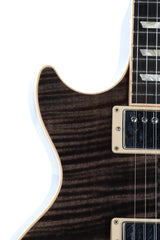 2012 Left Handed Gibson Les Paul Standard Plus Trans Black Flame Top