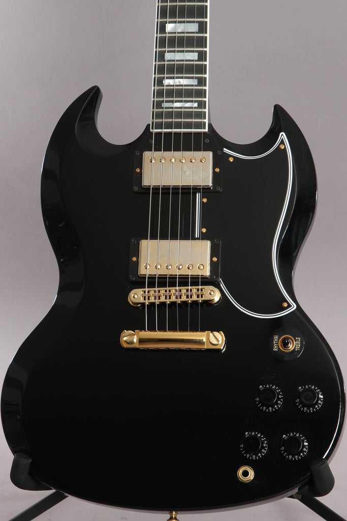 2018 Gibson Custom Shop Sg Custom Ebony Black