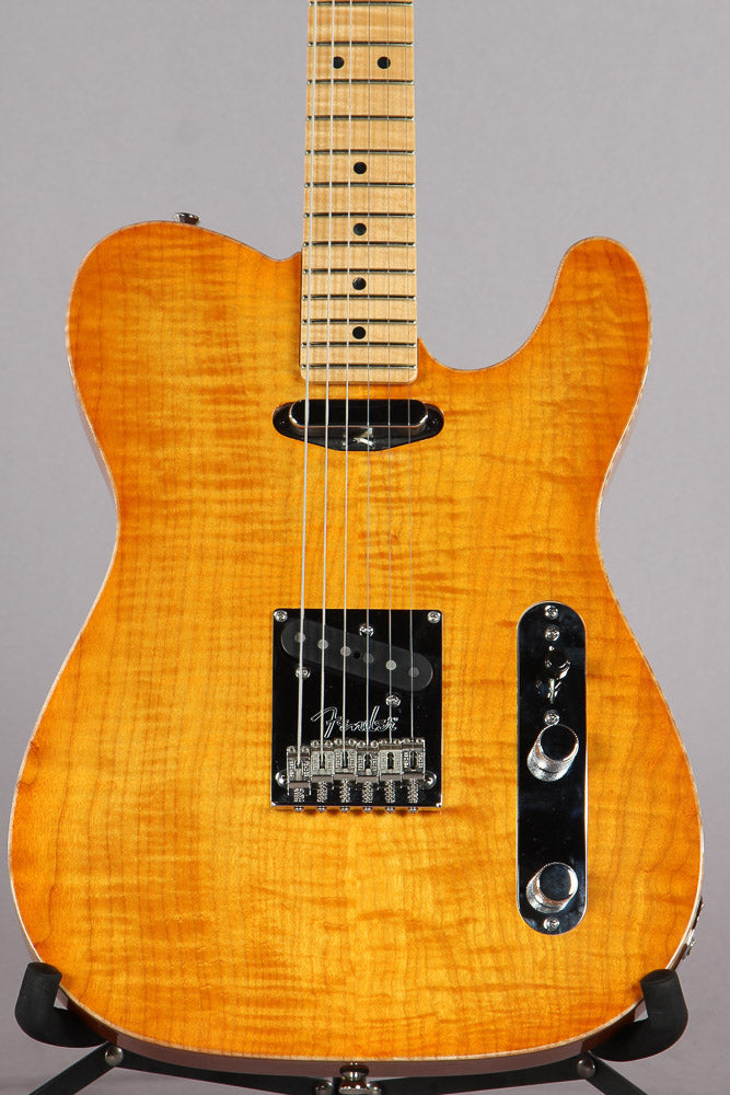 2012 Fender American Select Telecaster Carved Maple Top Amber Tele