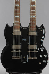 2008 Gibson Custom Shop EDS-1275 Sg Double Neck Electric Guitar Ebony Black