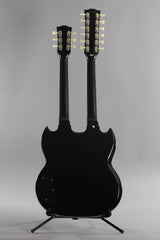 2008 Gibson Custom Shop EDS-1275 Sg Double Neck Electric Guitar Ebony Black