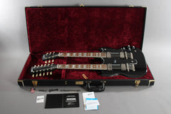 2008 Gibson Custom Shop EDS-1275 Sg Double Neck Electric Guitar Ebony Black