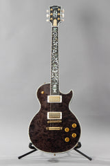 2018 Gibson Custom Shop Crimson Les Paul Ultima Burl Maple Top Trans Charcoal