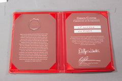 2018 Gibson Custom Shop Crimson Les Paul Ultima Burl Maple Top Trans Charcoal