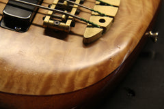 1995 Alembic Epic 5-String Bass Guitar Maple Quilt Top