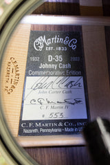 2007 Martin D-35 Johnny Cash Commemorative Acoustic Guitar #553