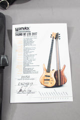 2017 Warwick Custom Shop Masterbuilt Thumb NT 4 String Limited Edition 35th Anniversary Bass