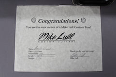 2011 Mike Lull T4 Thunderbird Bass Guitar