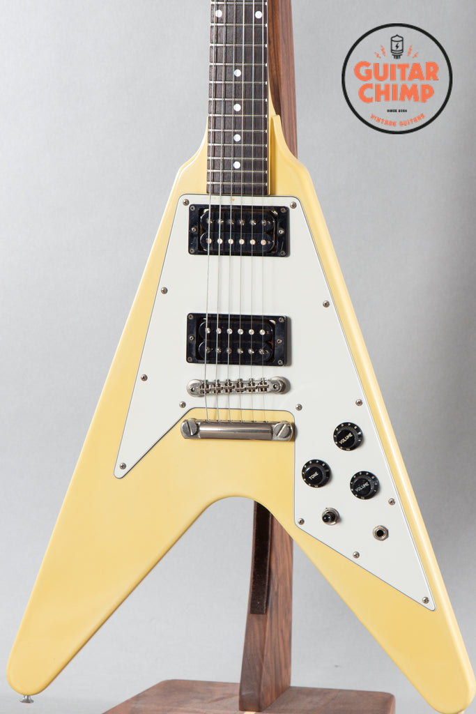 1983 Greco Super Real FV60 Flying V White