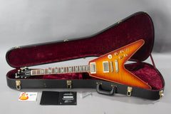 2008 Gibson Custom Shop Flying V Standard Figured Top Washed Cherry