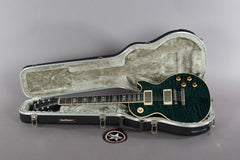 2004 Gibson Custom Shop Les Paul Elegant Peacock Green Quilt Top