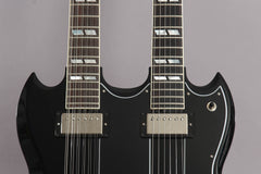2015 Gibson Custom Shop EDS-1275 Sg Double Neck Electric Guitar Ebony