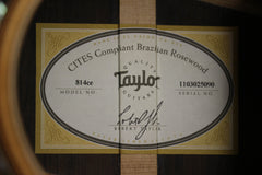 2015 Taylor 814-CE Brazilian Rosewood