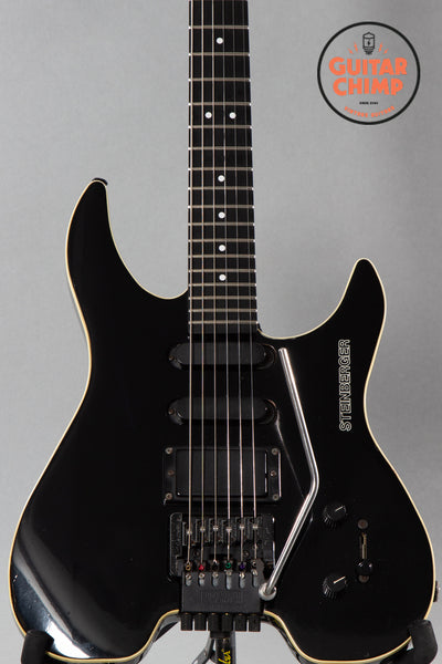 1987 Steinberger USA GM4T TransTrem Guitar Black | Guitar Chimp