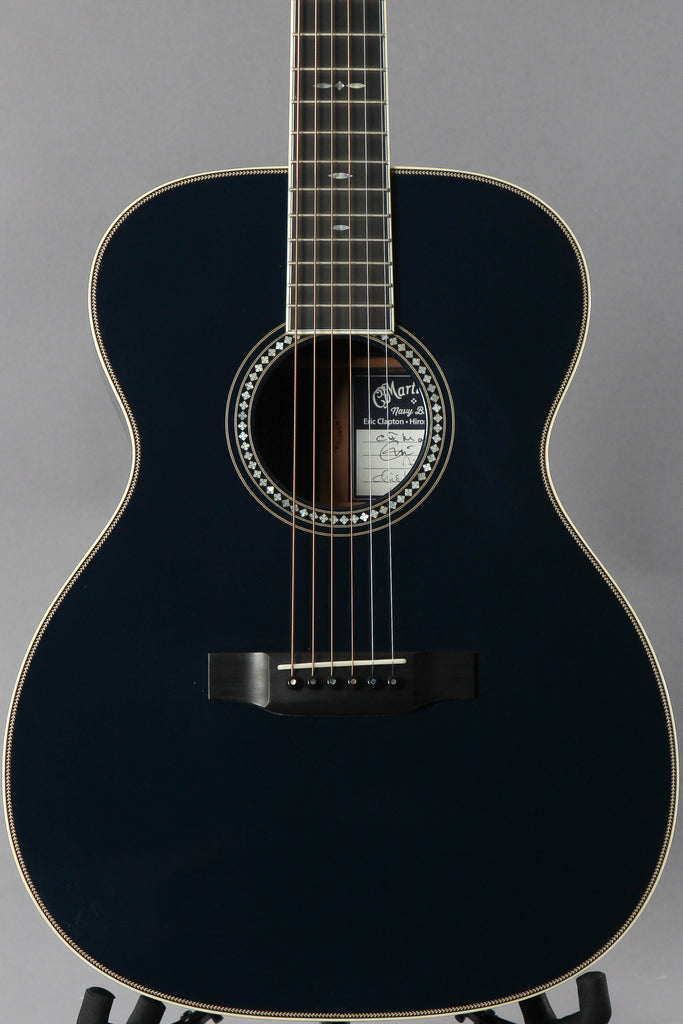 2014 Martin Eric Clapton OM-ECHF Navy Blues Acoustic Guitar #156 of 181