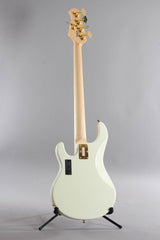 2015 Ernie Ball Music Man Stingray 5 HH 5-String Bass Guitar Ivory White ~Matching Headstock~