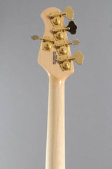 2015 Ernie Ball Music Man Stingray 5 HH 5-String Bass Guitar Ivory White ~Matching Headstock~