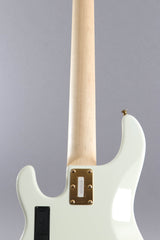 2015 Ernie Ball Music Man Stingray 5 HH 5-String Bass Guitar Ivory White ~Matching Headstock~