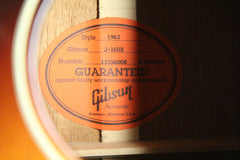 2016 Gibson Custom Shop 1962 Tribute J-160E Acoustic-Electric
