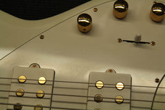 2015 Ernie Ball Music Man Stingray 5 HH 5-String Bass Guitar Ivory White ~Matching Headstock~