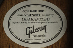 2012 Gibson Left Handed Blues King Acoustic Electric Lefty