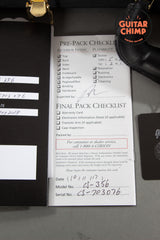 2017 Gibson Custom Shop CS-356 Hand Select Ebony Black