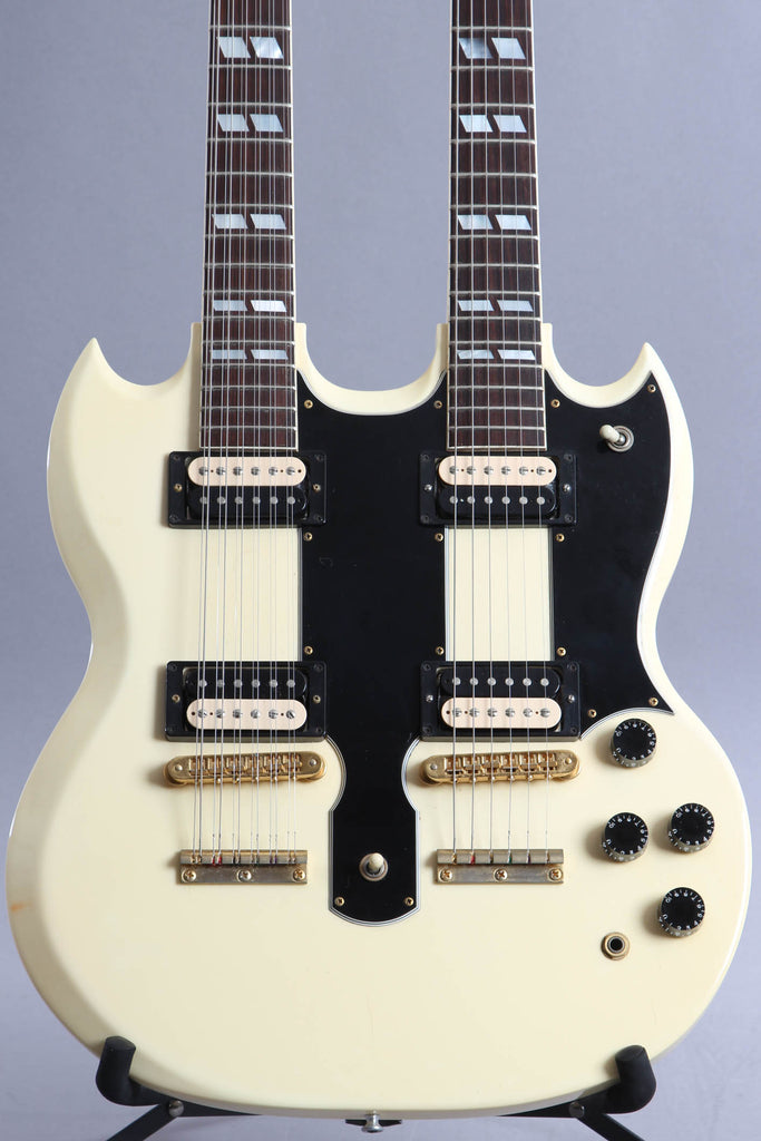 1991 Gibson EDS-1275 Sg Double Neck Electric Guitar White