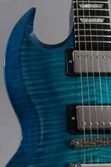 2009 Gibson Limited Run Series Sg Carved Top AAA Ocean Blue Burst