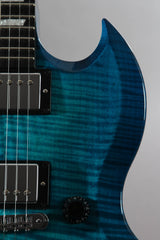 2009 Gibson Limited Run Series Sg Carved Top AAA Ocean Blue Burst