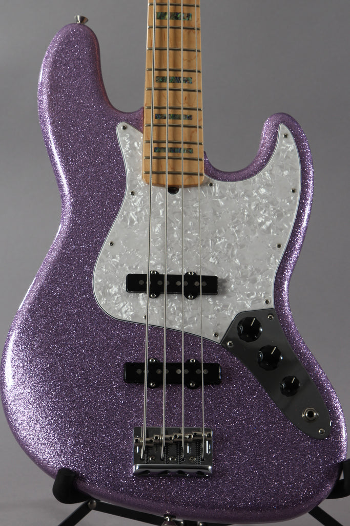 2017 Fender Limited Edition Adam Clayton Signature Jazz Bass Purple Sparkle