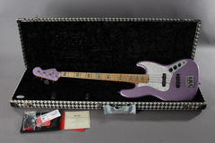 2017 Fender Limited Edition Adam Clayton Signature Jazz Bass Purple Sparkle