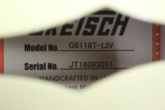 2016 Gretsch G6118T-LIV Players Edit Anniversary "Lotus Ivory" String Thru Bigsby