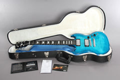 2009 Gibson Limited Run Series Sg Carved Top AAA Ocean Blue Burst