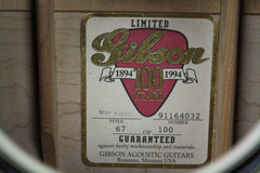1994 Gibson 1938 SJ-200 Centennial Limited 100th Anniversary Super Jumbo
