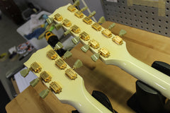 2001 Gibson EDS-1275 SG Double Neck Electric Guitar Alpine White