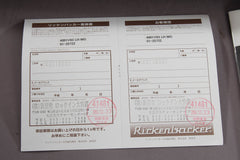 2001 Left-handed Rickenbacker 4001v63 Maplglo Bass Guitar