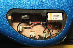 2007 Modulus FB4 Funk Unlimited Flea Bass Blue Sparkle