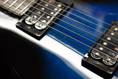 2005 Parker Fly Mojo Flame Single Cut Trans Blue Burst