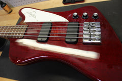 2008 Gibson Thunderbird Studio 5 String Bass Wine Red -SUPER CLEAN-