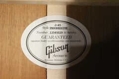 2016 Gibson Montana J-45 Progressive Acoustic Electric Guitar Autumn Burst