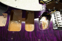 2005 Tom Anderson Hollow T Classic Contoured Translucent Purple Burst with Binding