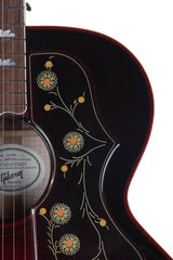 2007 Gibson Custom Shop SJ-200 Blood Shot Oxblood Acoustic Electric Guitar