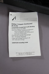 2005 Tom Anderson Hollow T Classic Contoured Translucent Purple Burst with Binding