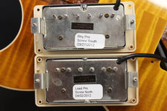 2012 Left Handed Gibson Les Paul Standard Premium Plus AAA Honey Burst Lefty