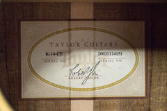 2003 Taylor K14CE KOA Acoustic-Electric Guitar